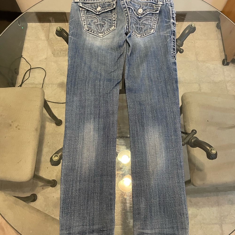 Rock Revival Blue Straight Leg Jeans